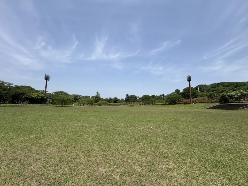 矢板市長嶺公園|広々芝生エリア