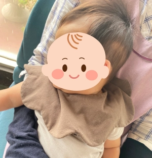 生後3ヶ月コニースタイのサイズ感|大きめ
