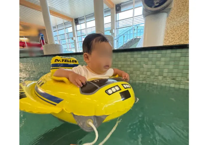 日光鬼怒川温泉ホテル三日月|プール写真|1歳児